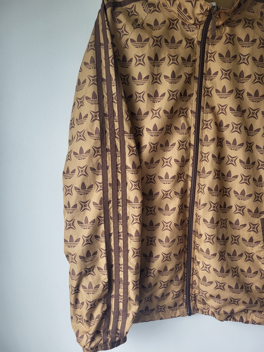 Vintage Rare 2007 Adidas Originals Trefoil Men’s Brown Track Jacket - Picture 3 of 11
